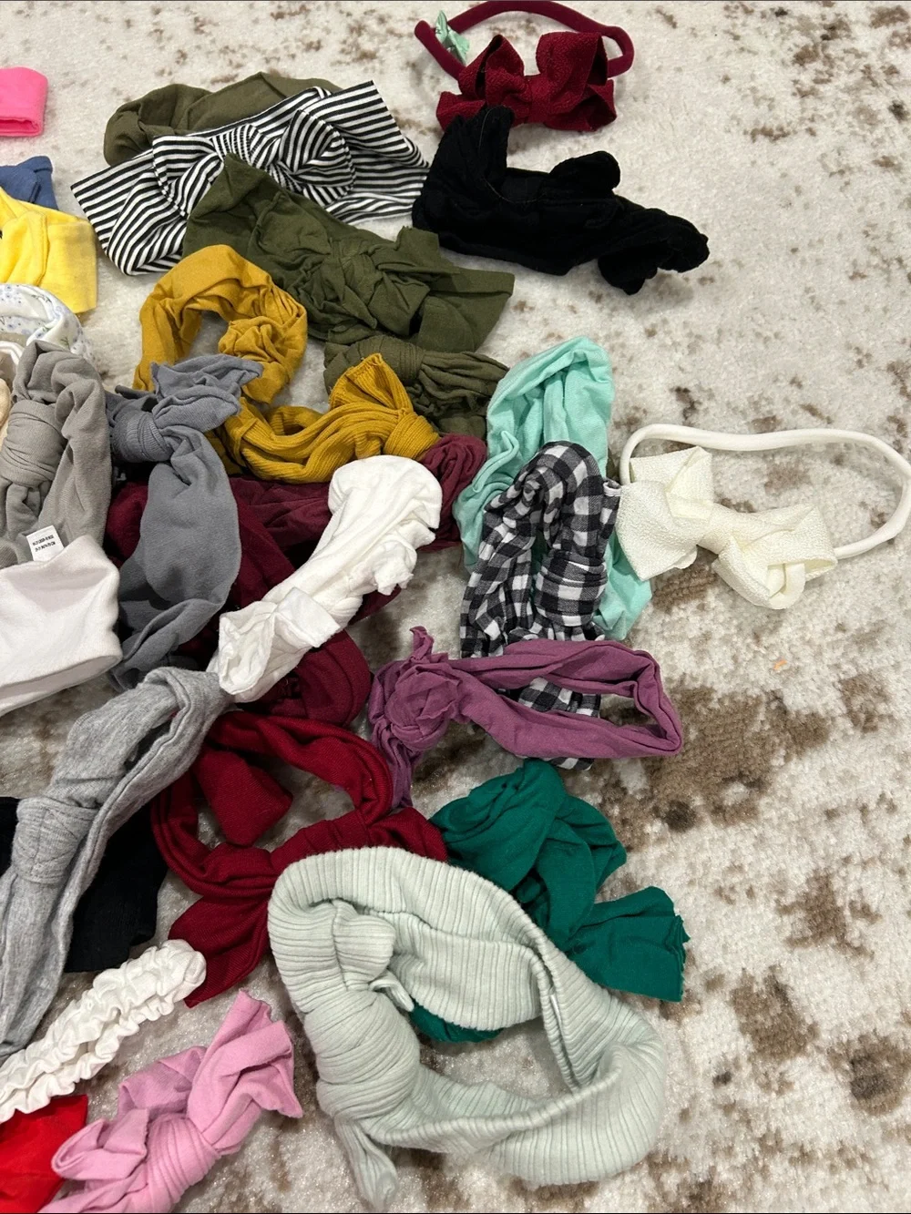Assorted Baby Headbands and Bows- Mixed Colors